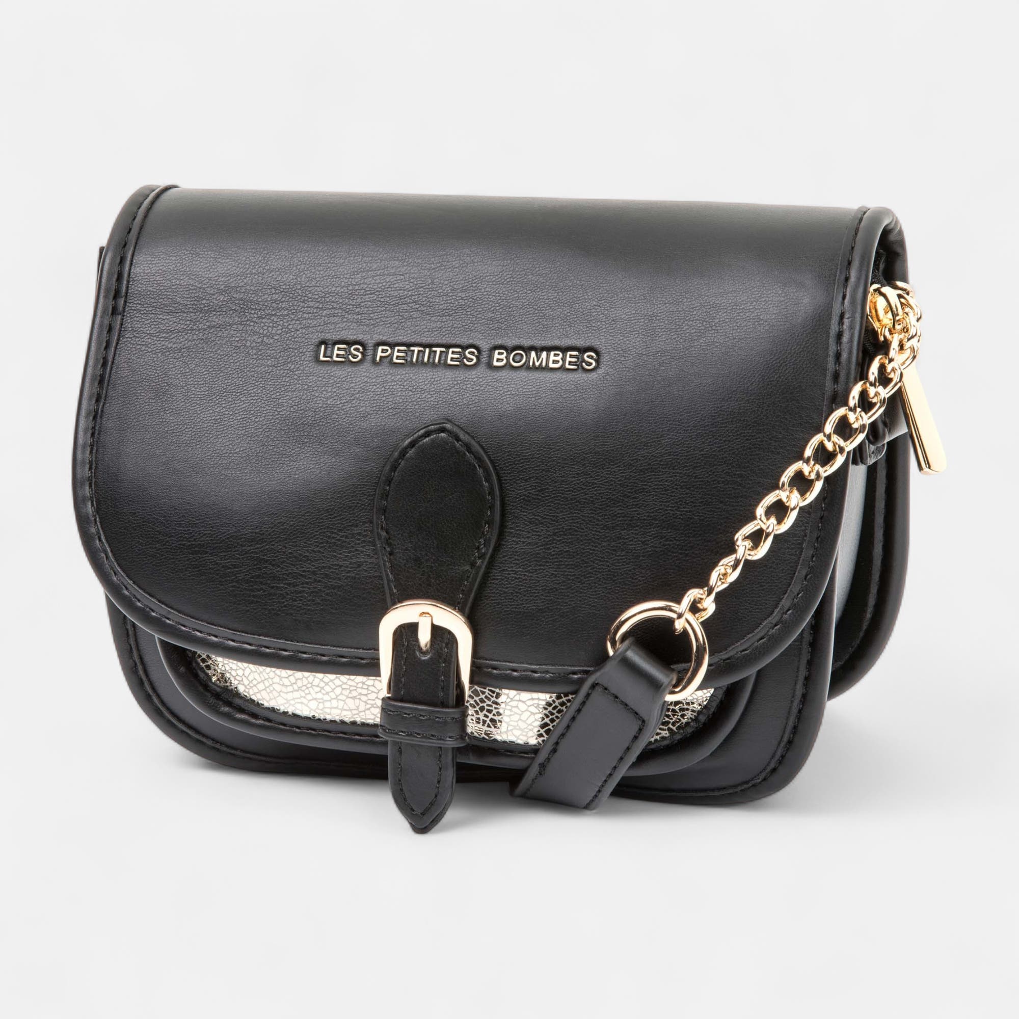 Sac bandoulière or