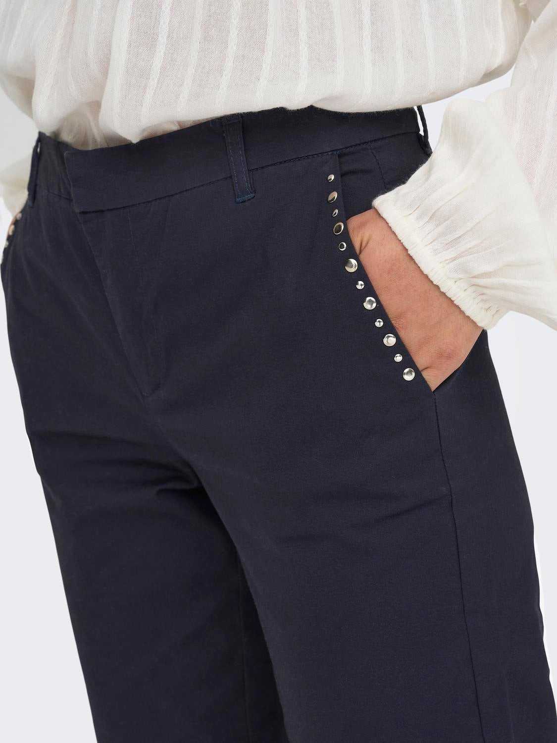 ONLBIANA Normal geschnitten Chino Hose Night Sky