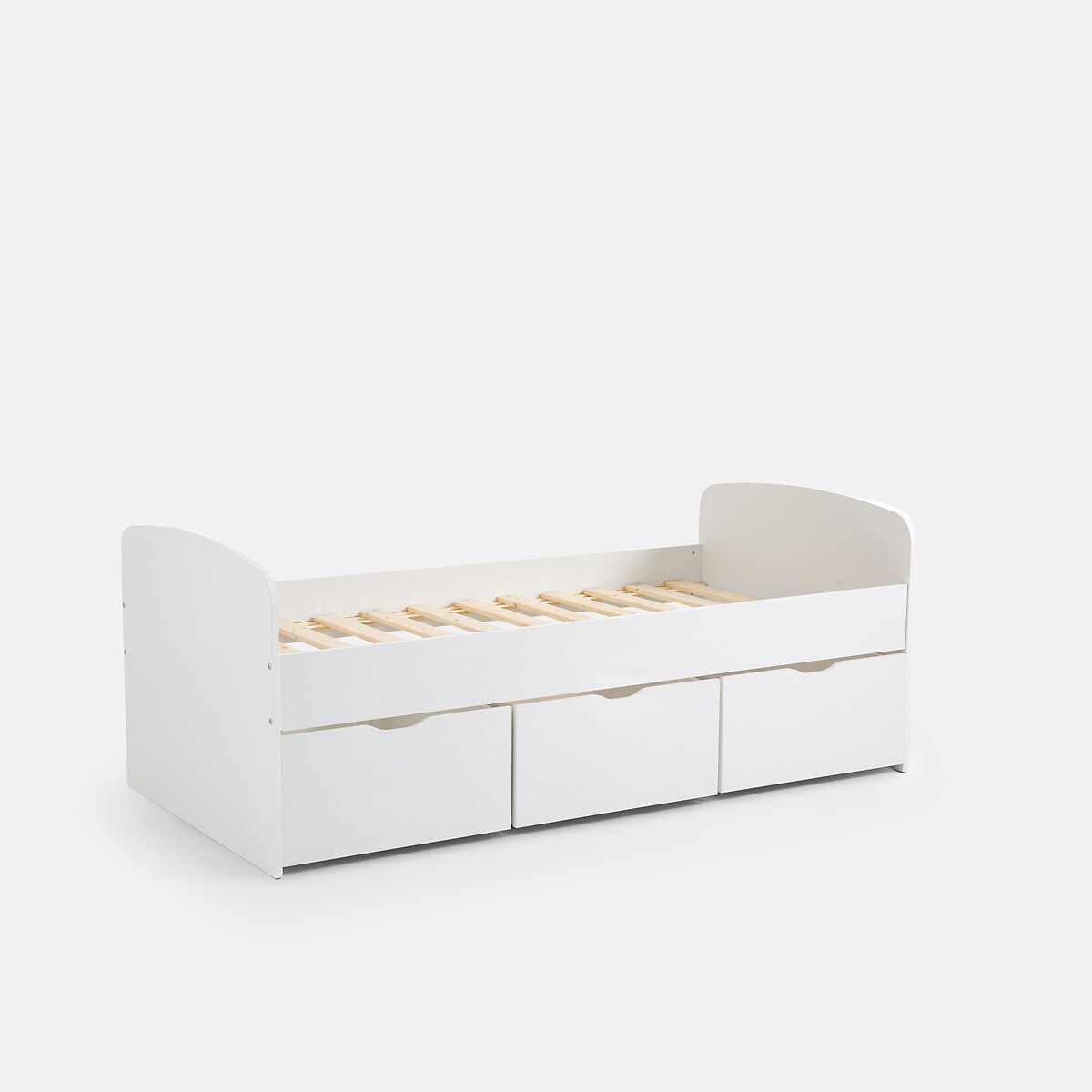 SO'HOME<br>Cama com estrado de ripas e gavetas, Sami