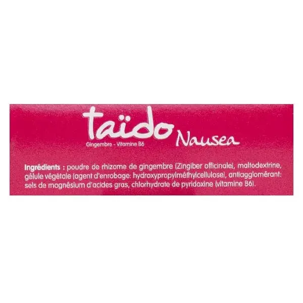 Taïdo Náusea 60 cápsulas