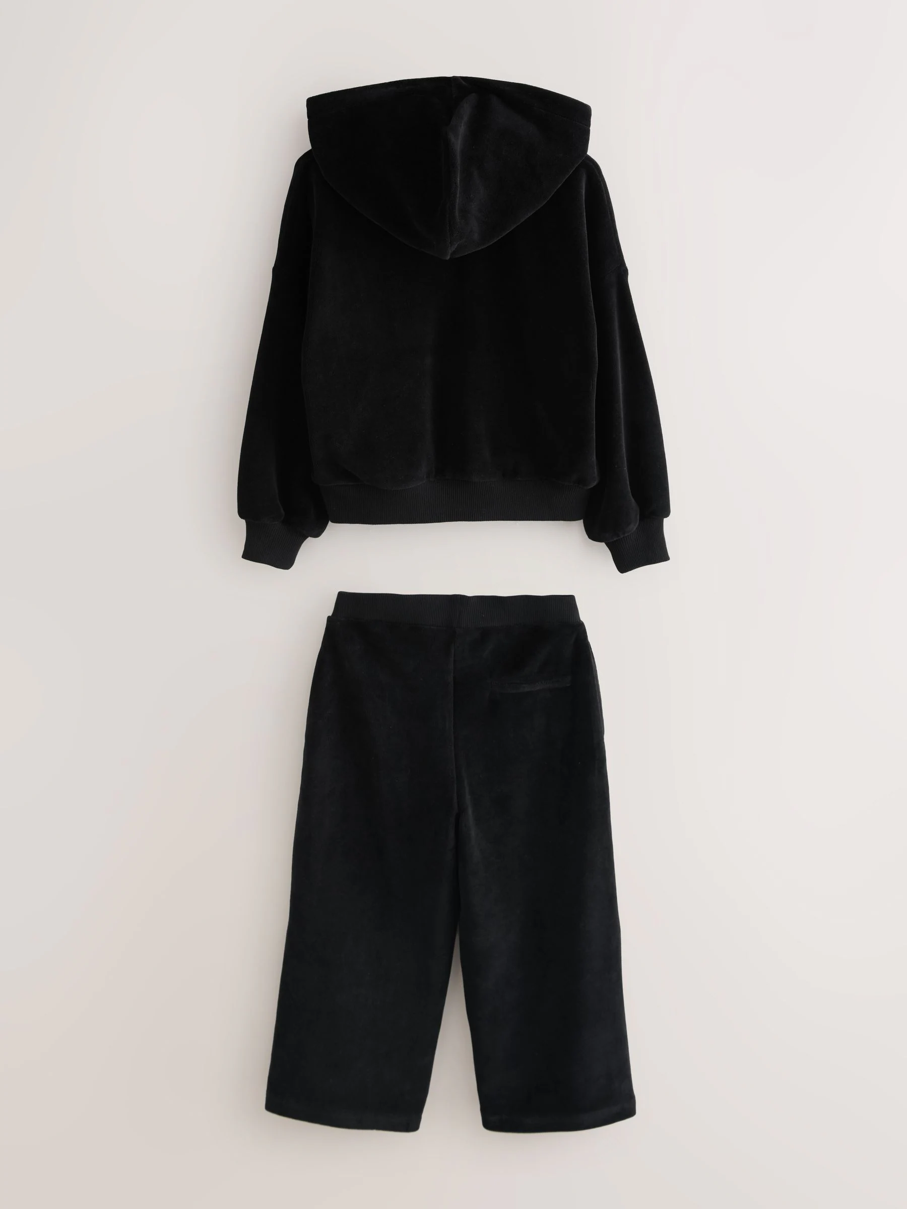 smALLSAINTS Velour Hoodie and Wide Leg Jogger Set
