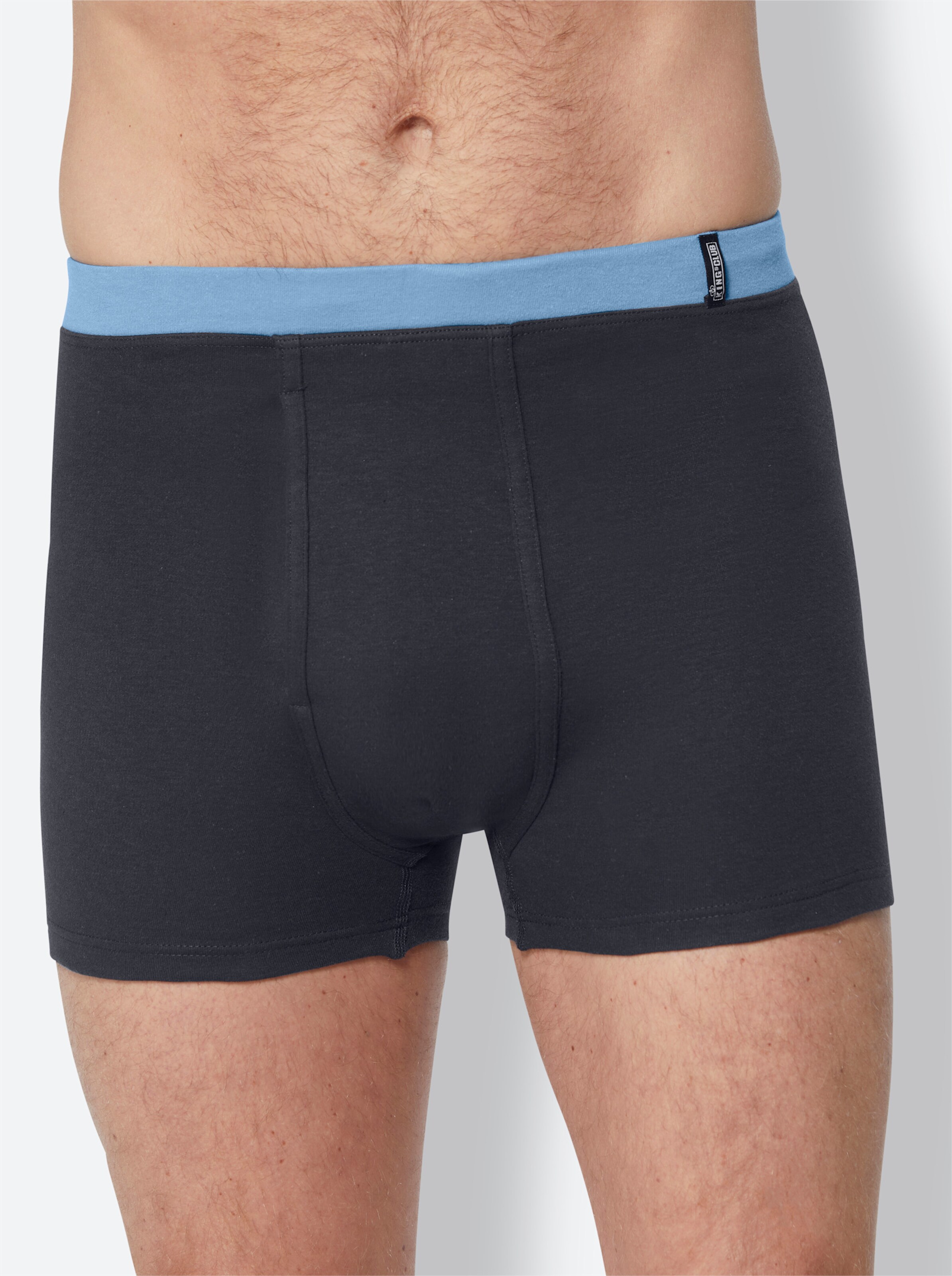 KINGsCLUB Hose kurz in marine + mittelblau