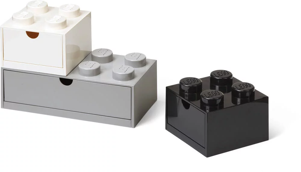 SET DE 3 BOITES LEGO TIROIR DE BUREAU