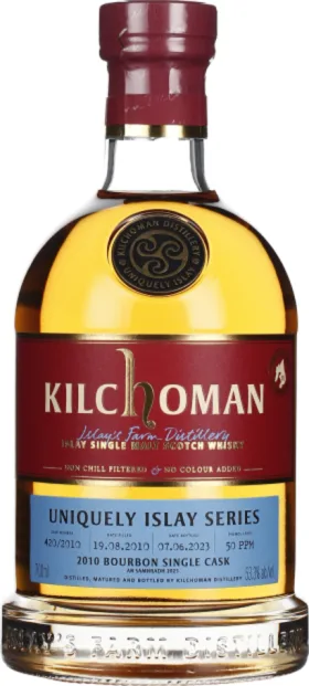 KILCHOMAN AN SAMHRADH 2010 BOURBON SINGLE CASK 70CL