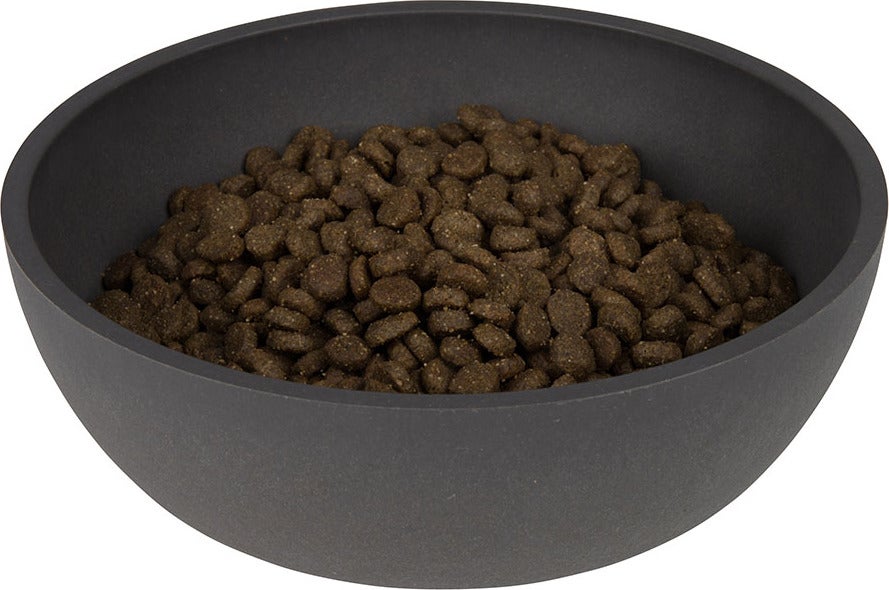 District 70 hondenvoerbak Bamboo medium grijs D 17,5 H 5,8 cm 1000 ml