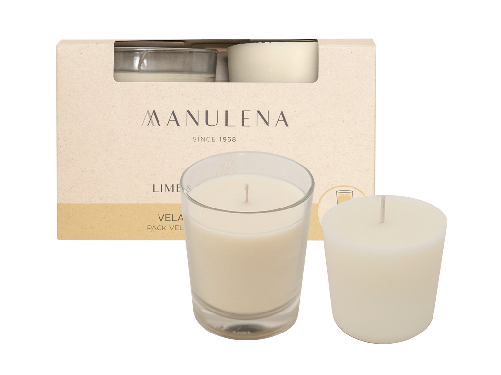 VELA ELIMINA ODORES MANULENA LIME & EUCAPYLTUS 140G