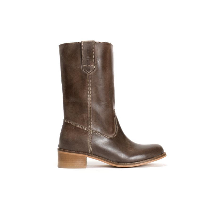 Dico Copenhagen  Julia Gaucho læderstøvler - Dark Brown