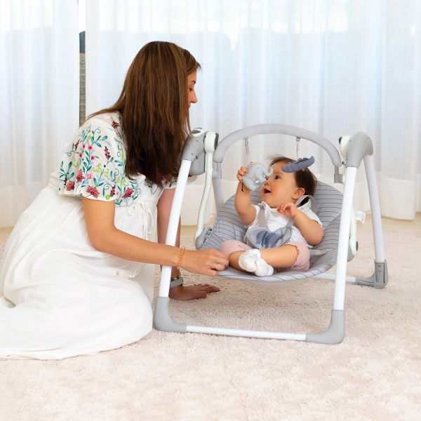 Asalvo Babyswing - Daddy Hippo - Grey