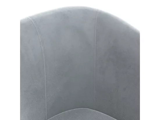 Chaise cabriolet gris foncé velours