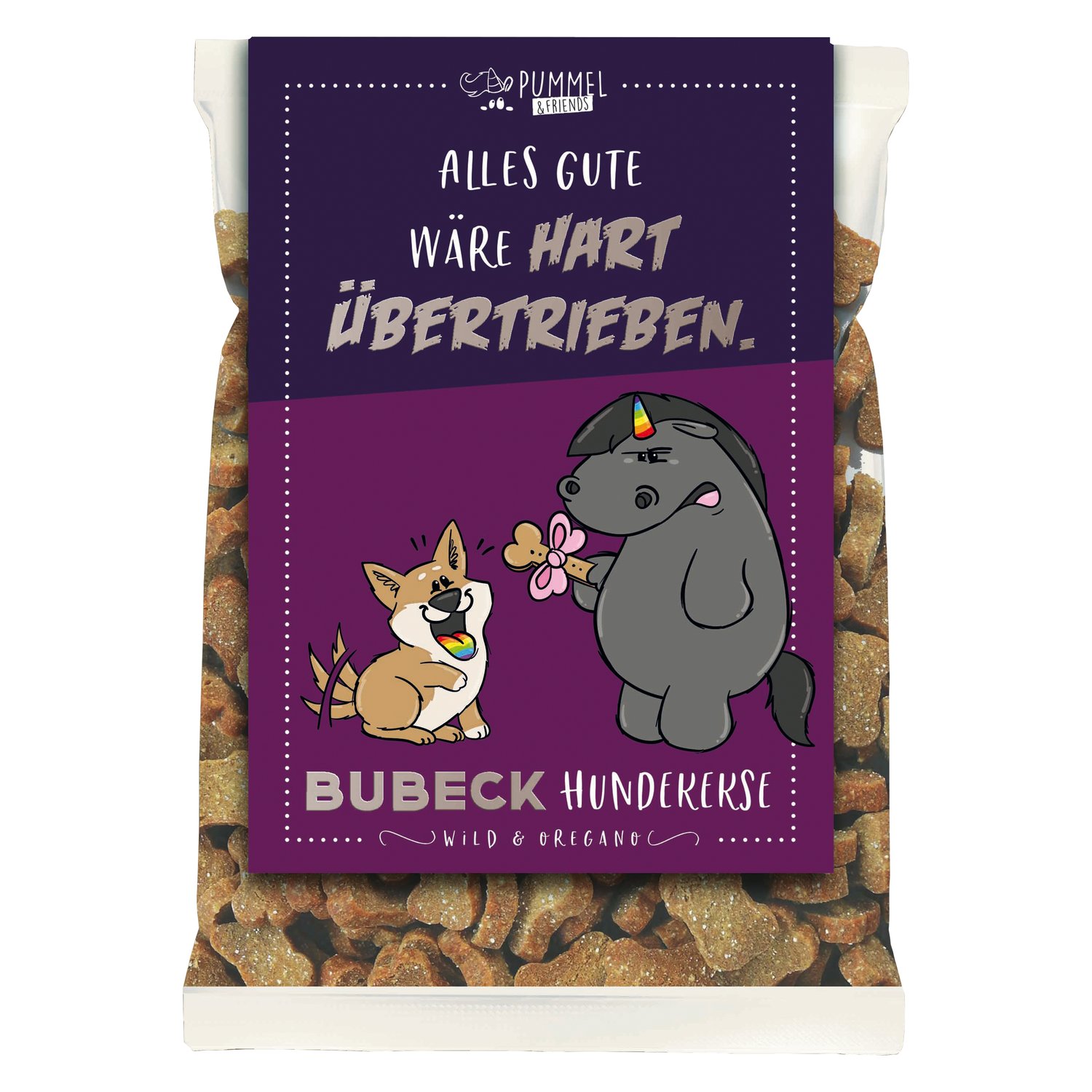 PUMMEL & FRIENDS Hundekekse Grummeleinhorn  - je nach Lagerbestand