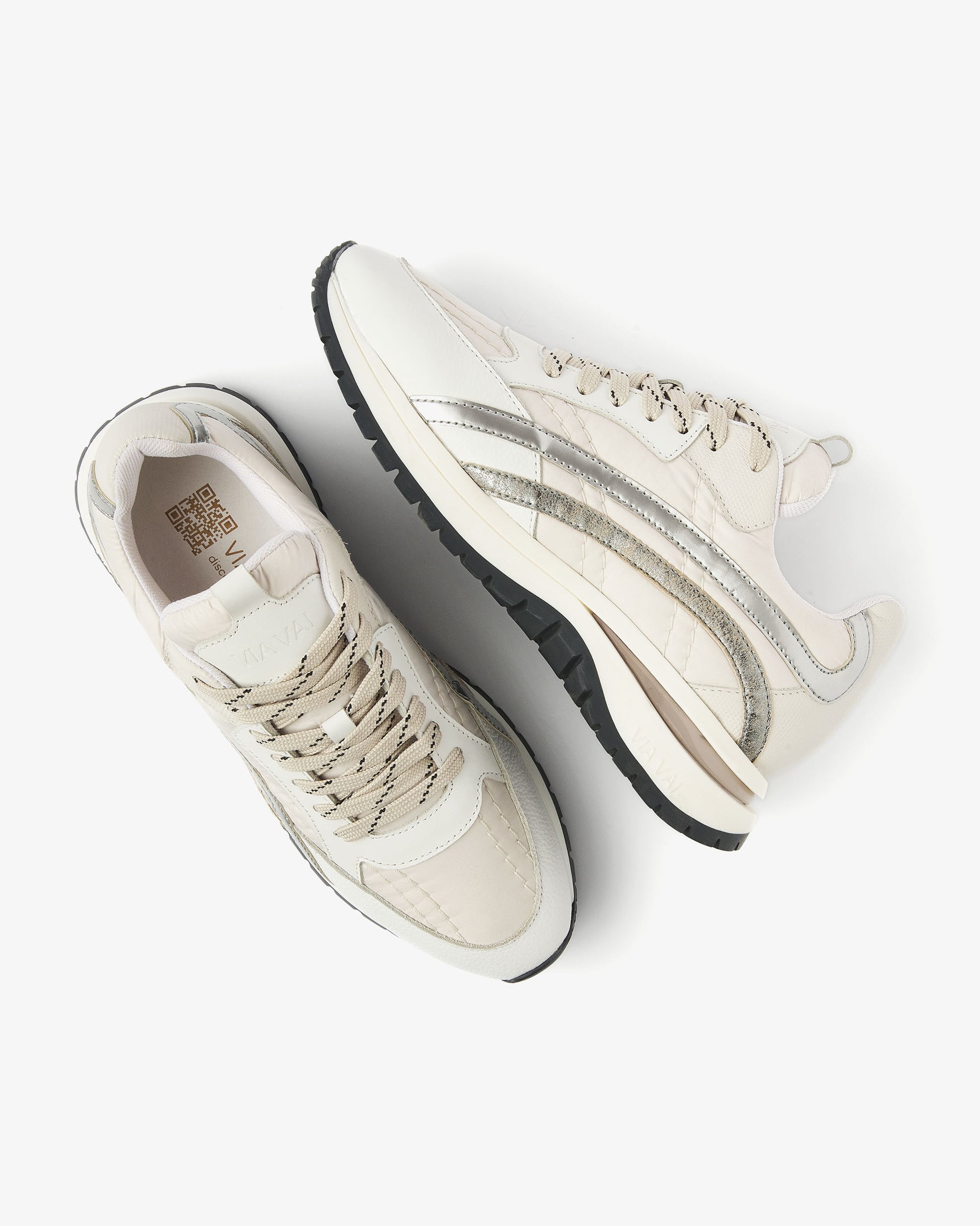 VIA VAI beige dames sneakers Usher Skye