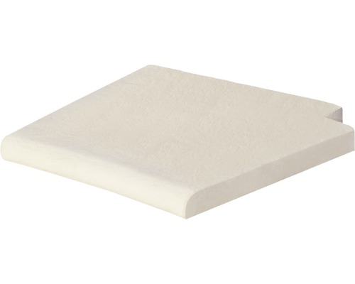 Zwembadrandsteen Aquitaine Romeinse treden rechts Beton wit 35 x 35 x 3,2 cm