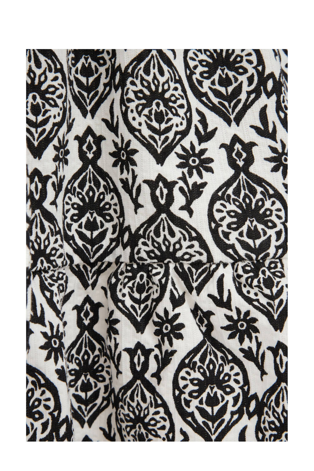 WE Fashion jurk met all over print blanc