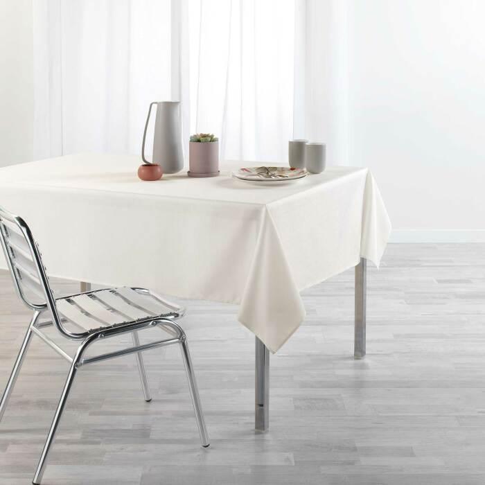 NAPPE RECTANGLE 140X250 CM UNI ENDUIT NEWTON CREME