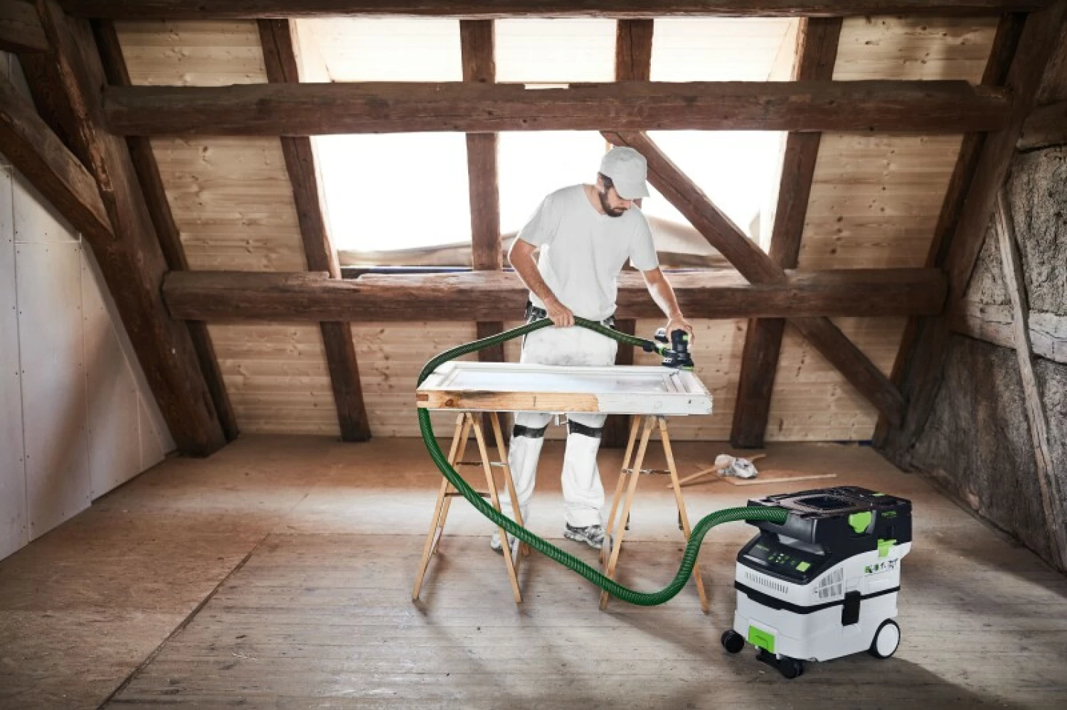 Festool CTLC MIDI I-Plus 36V (2x18V) Li-Ion accu stofzuiger set (4x 5,0Ah) in systainer - 3100l/min - Stofklasse L