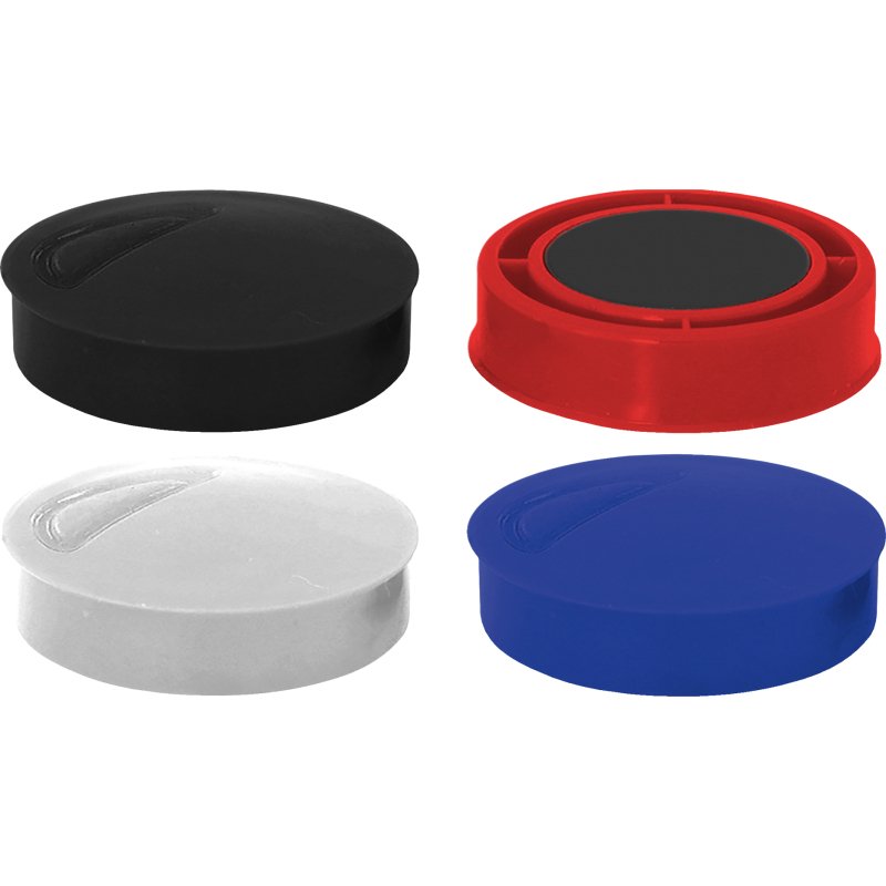 Plots magnétiques aimants assortis Ø 32 mm - Lot de 4