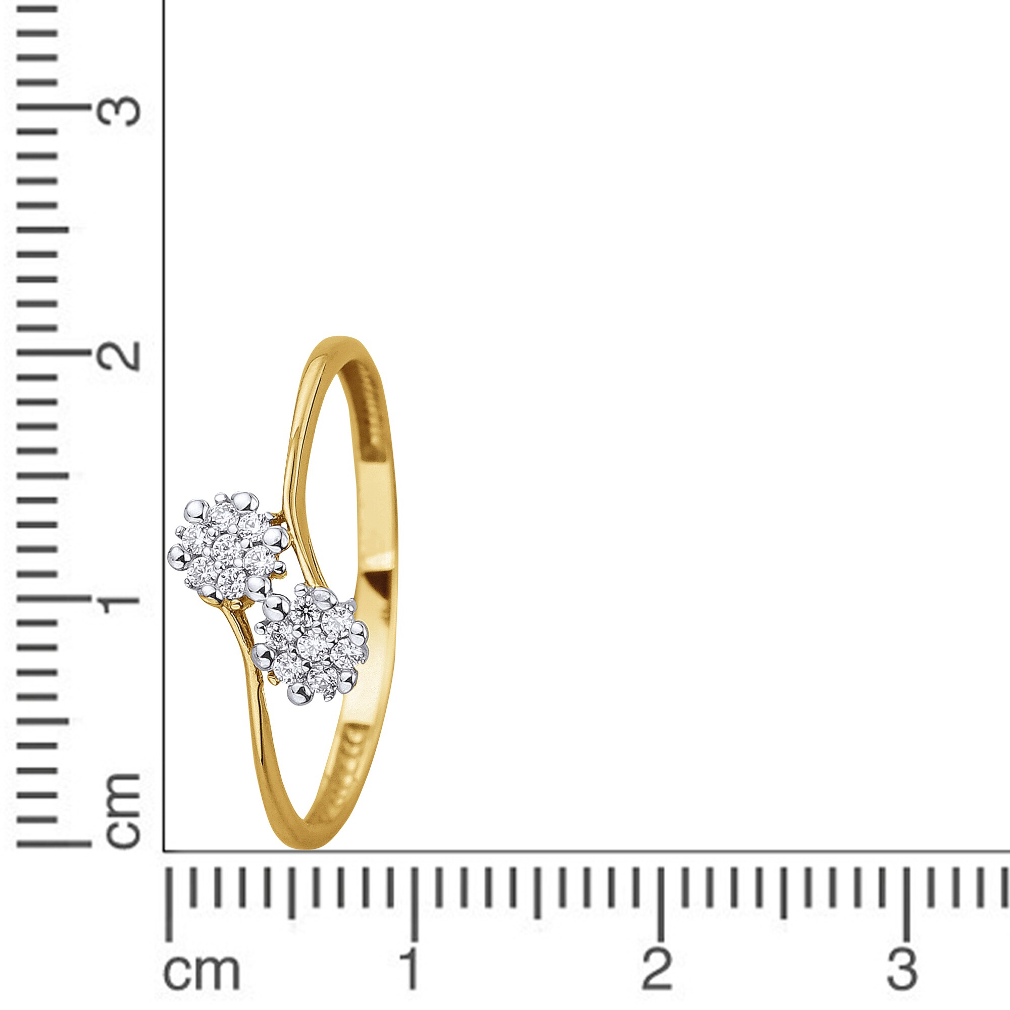 Fascination by Ellen K. Ring Gold 375 mit 14x Zirkonia weiß