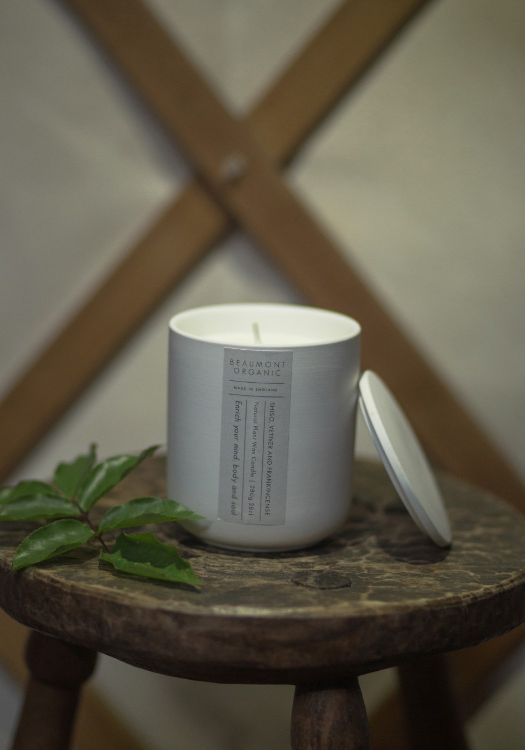 Beaumont Organic Duftkerze Keramik 280g Shiso Vetiver Frankincense