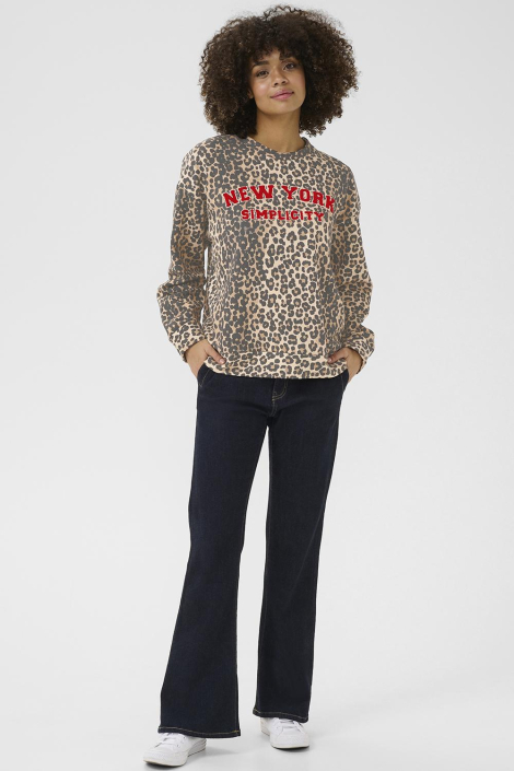 Culture bruine dames sweater