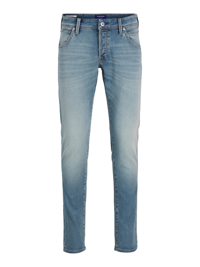 Jack & Jones Tapered-fit-Jeans »JJIMIKE mit Stretch, Used-Look und bequemer Passform« mit Abriebeffekten