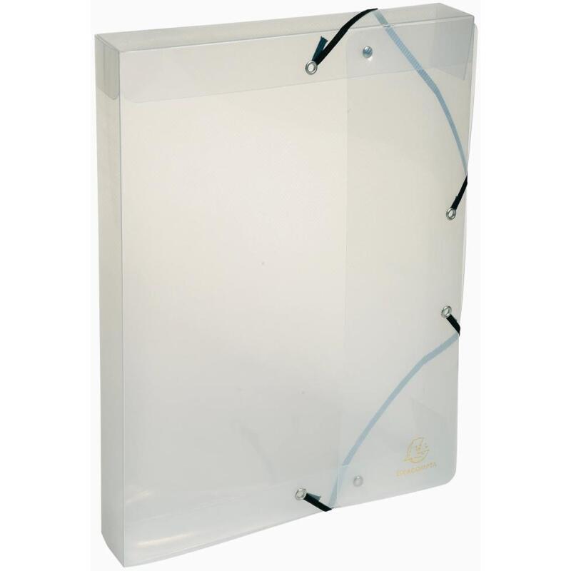 Boite de classement Exabox dos 40mm Polypropylène Crystal - A4 - Cristal