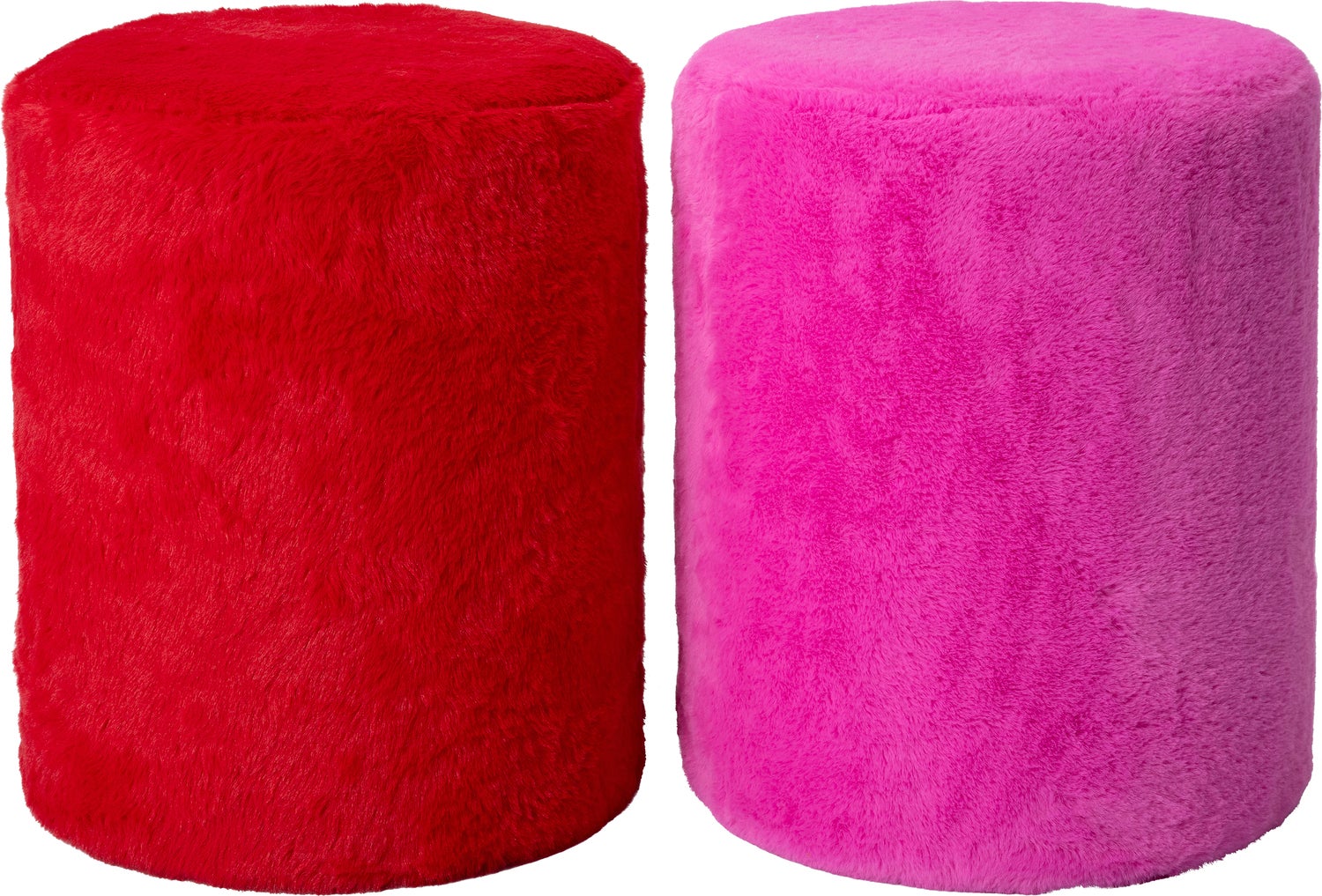 Intratuin poef Sage rood D 35 H 42