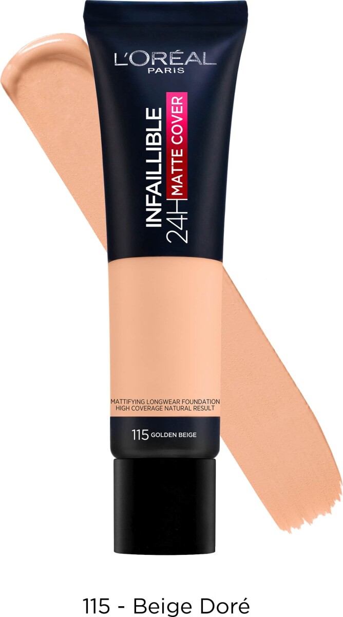 L'oréal - Flydende Foundation - Infaillible 24H Matte Cover - 115 Golden Beige