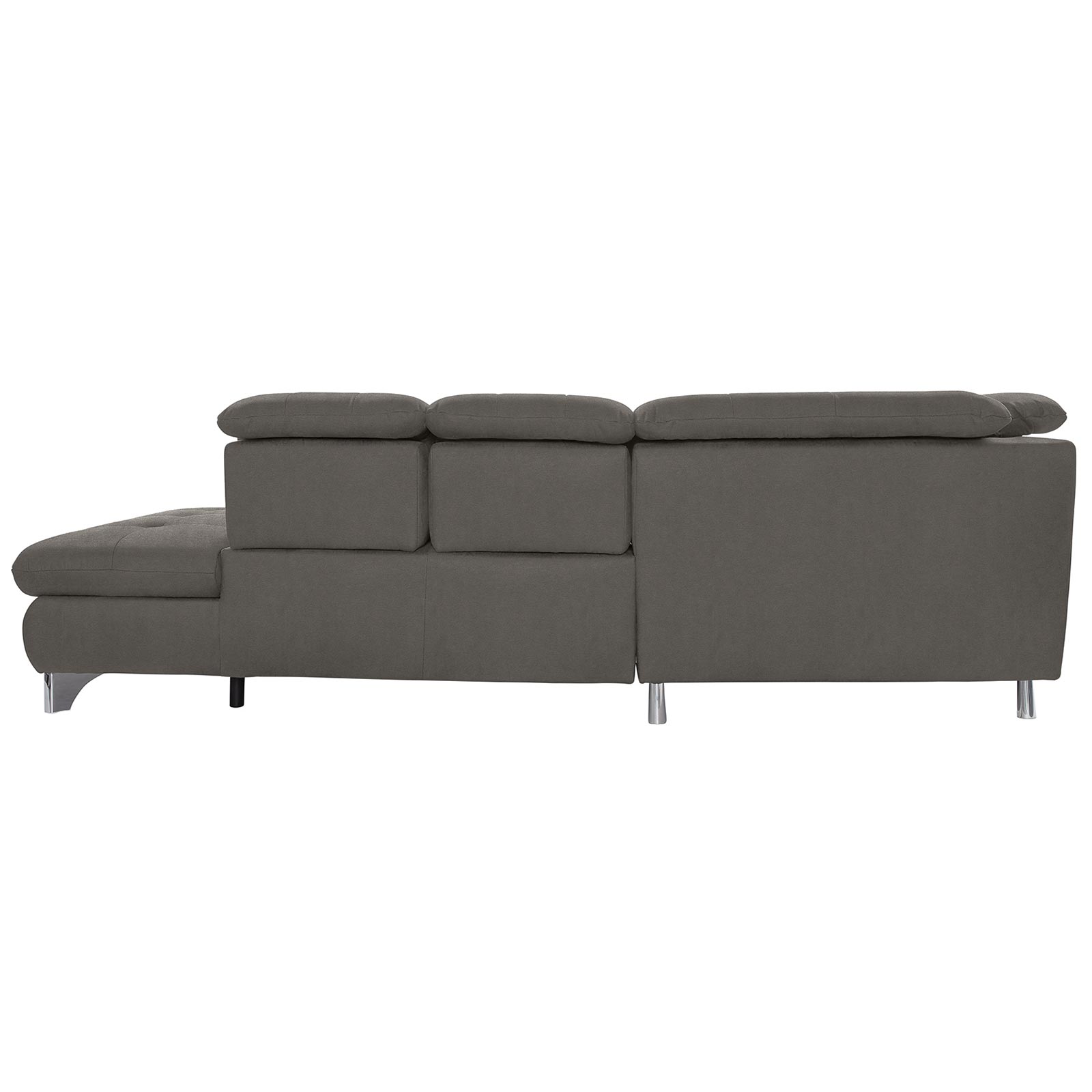 polsterpower Wohnlandschaft - Belle grey - Basismodell - Recamiere links