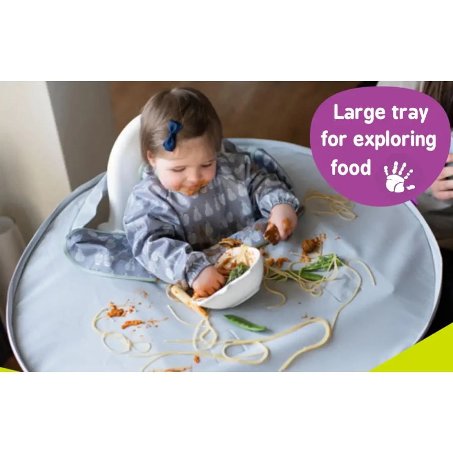 TidyTot Lätzchen Tidy Tot Lätzchen Starter Set grau, bunt