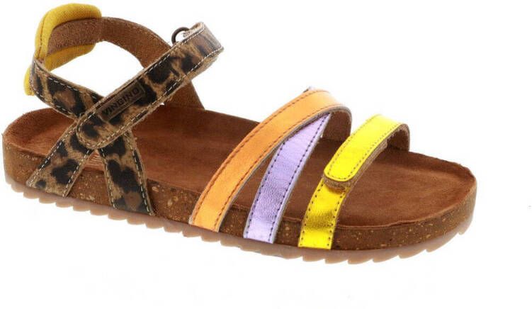 VINGINO leren sandalen bruin multi Leer Meerkleurig 25