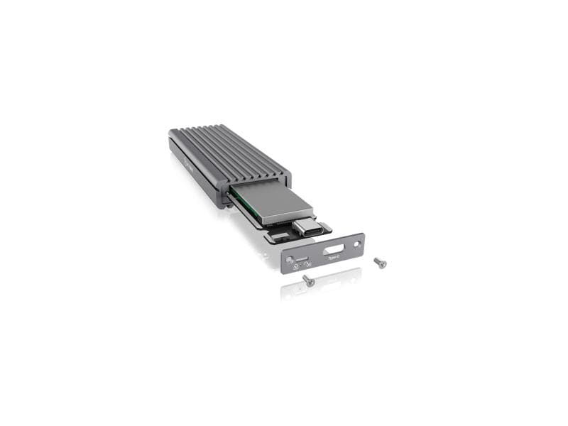 ICY BOX Externes Gehäuse IB-1817M-C31 M.2 NVMe anthrazit Hochwertiges Aluminium-Gehäuse für M.2-Laufwerke