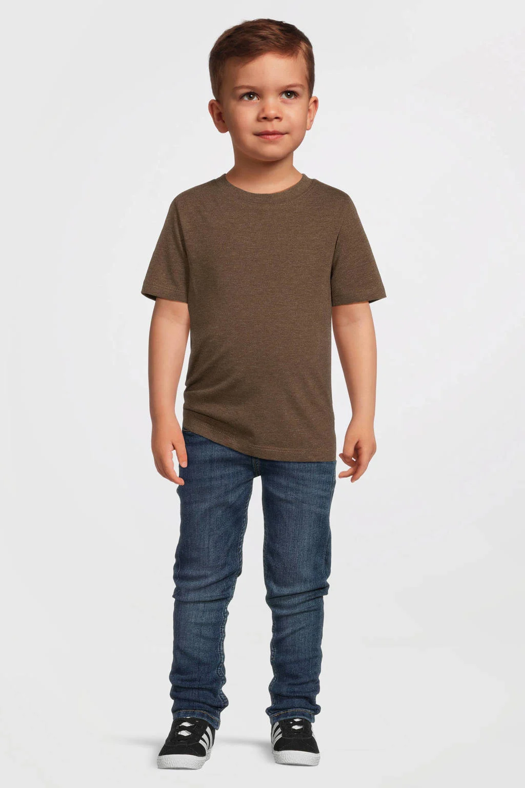 anytime T-shirt bruin melange