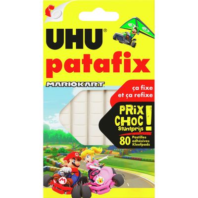 UHU Patafix Collector - 80 pastilles adhésives - blanc - non permanent