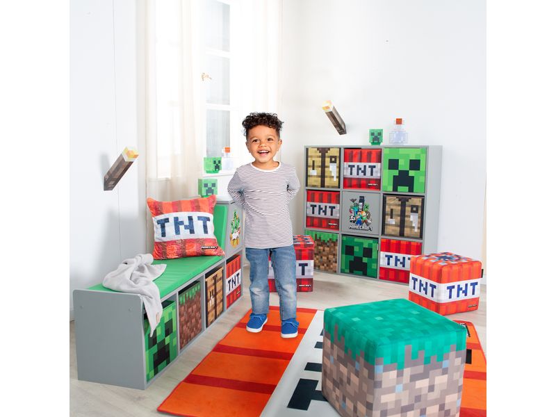 Phoenix Minecraft Sitzbank/Leseregal Multifunktionales und cooles Minecraft-Design