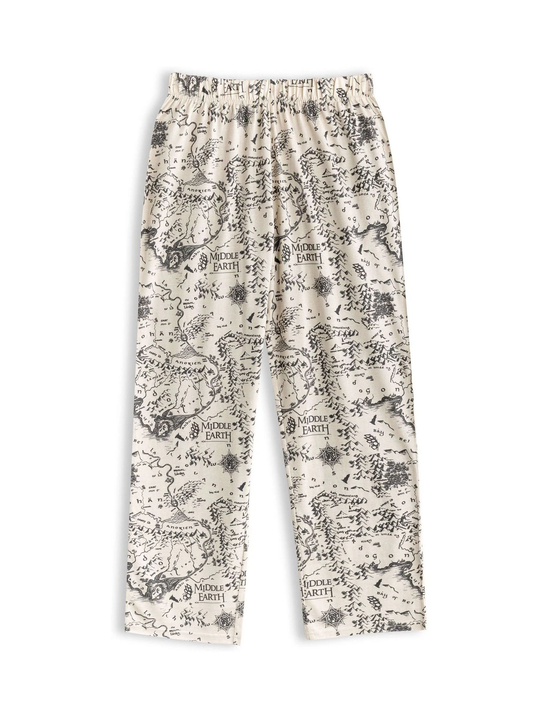 Vanilla Underground Lord Of The Rings grijze pyjama met korte mouwen en lange pijpen voor heren van 100% katoen