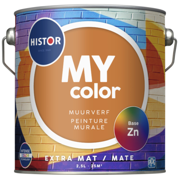 Histor My Color muurverf extra mat basis zn 2,5 liter