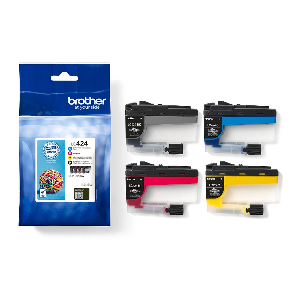 Brother Tintenpatronen LC-424VAL Multipack (je 1x BK/M/C/Y)
