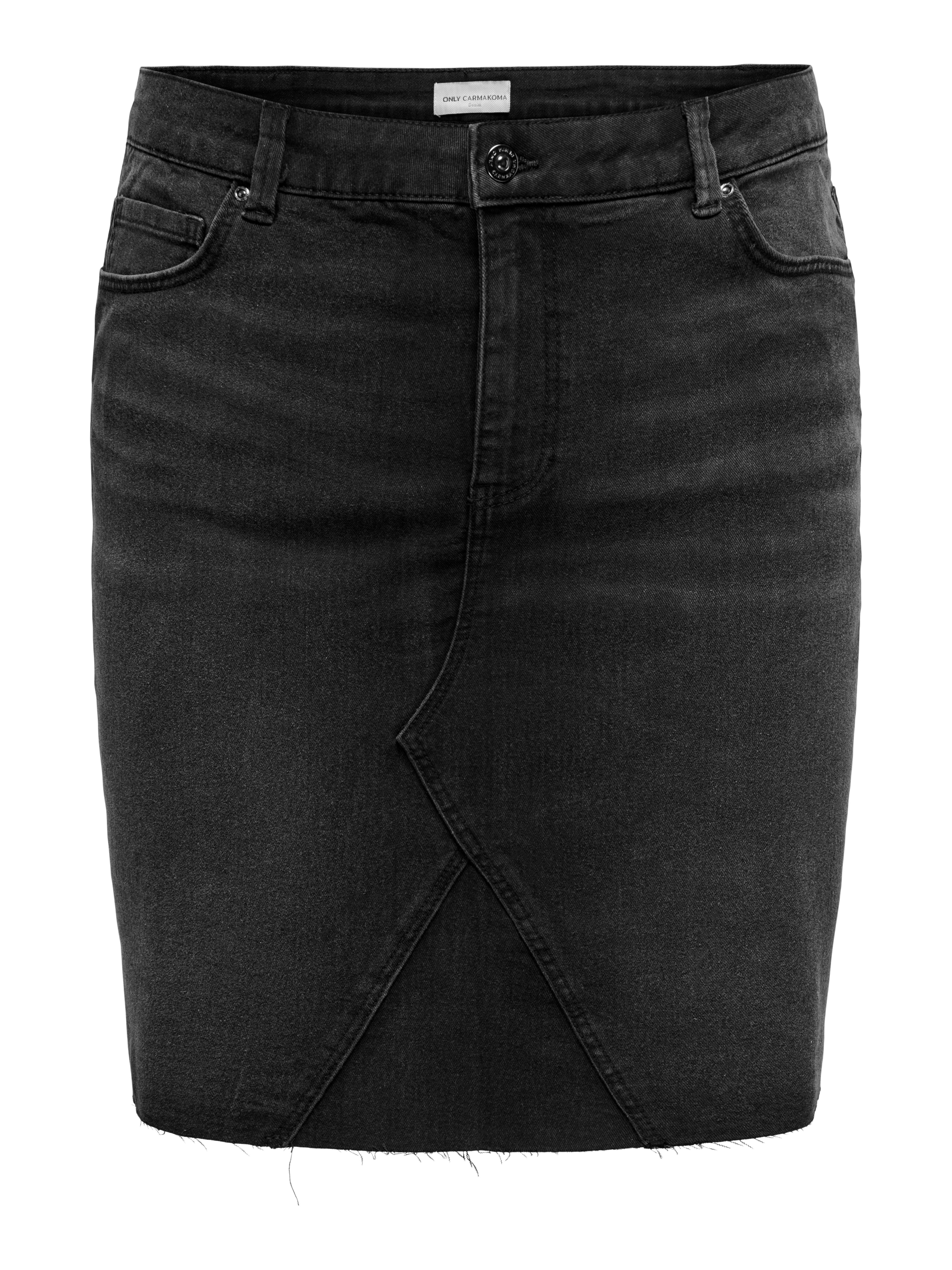 CARSLOAN Jeansrock Washed Black