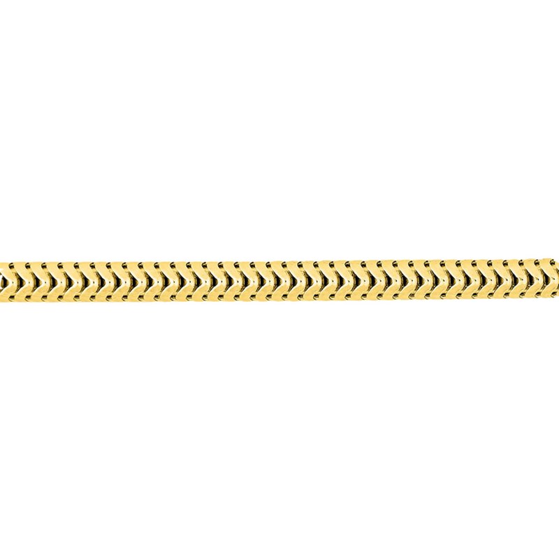 Bracelet Femme 18 cm - Maille Serpentine- Or 18 Carats - Largeur 1.9 mm