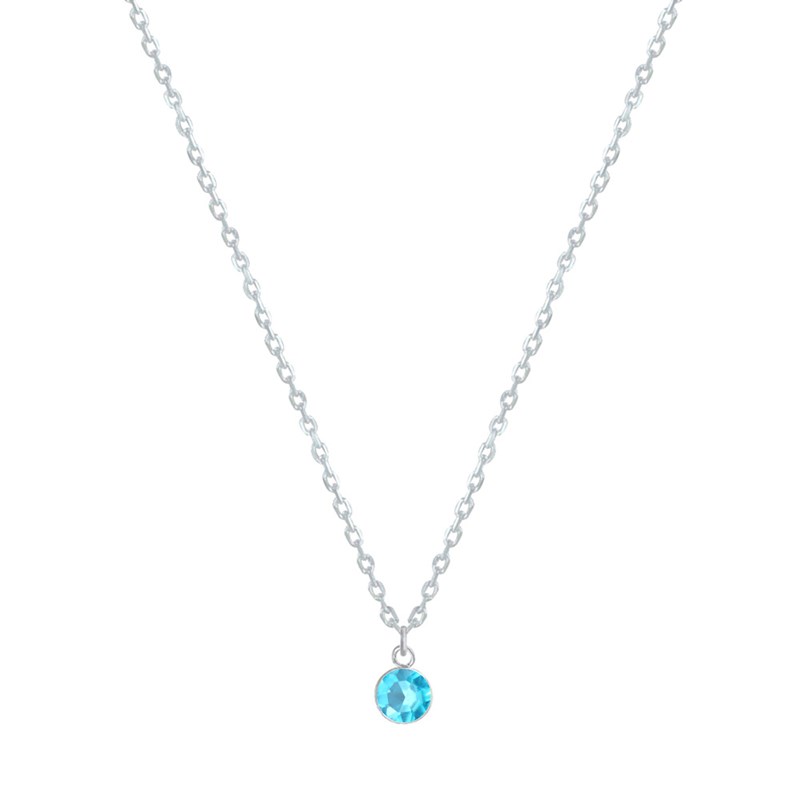 Collier Chaine Argent et Strass