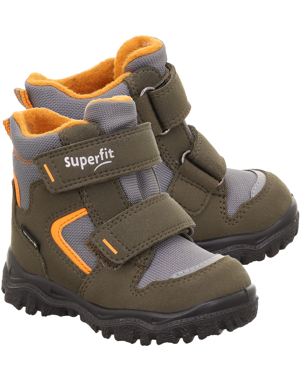 Winter-Boots HUSKY 1 gefüttert in grün/orange