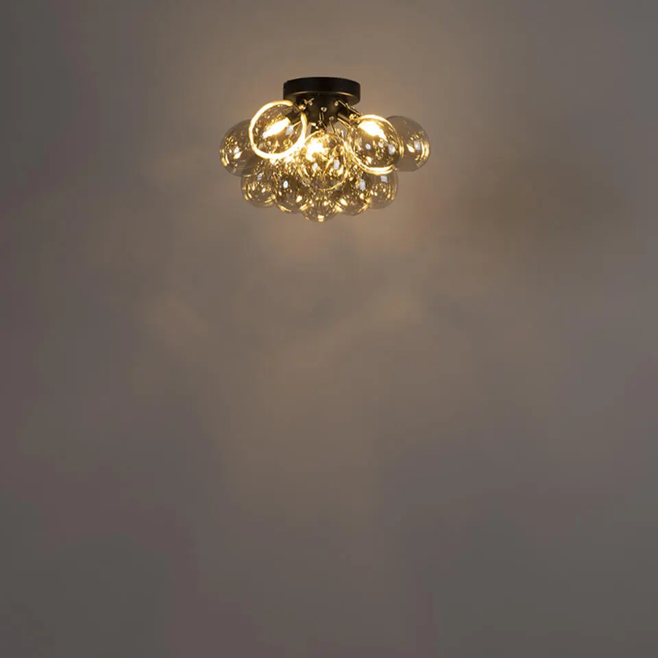 Qazqa plafondlampen uvas goudkleurig g9
