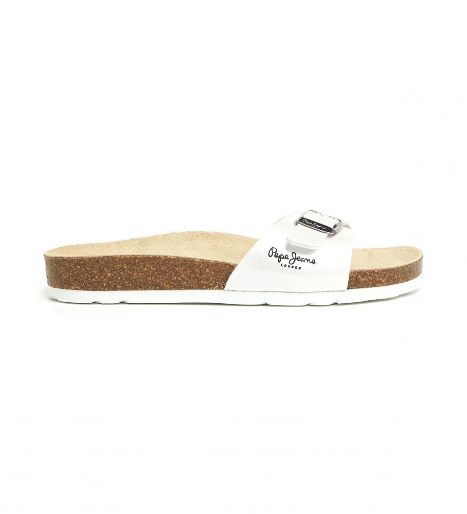 Sandálias anatômicas Pepe Jeans Oban branco perolado