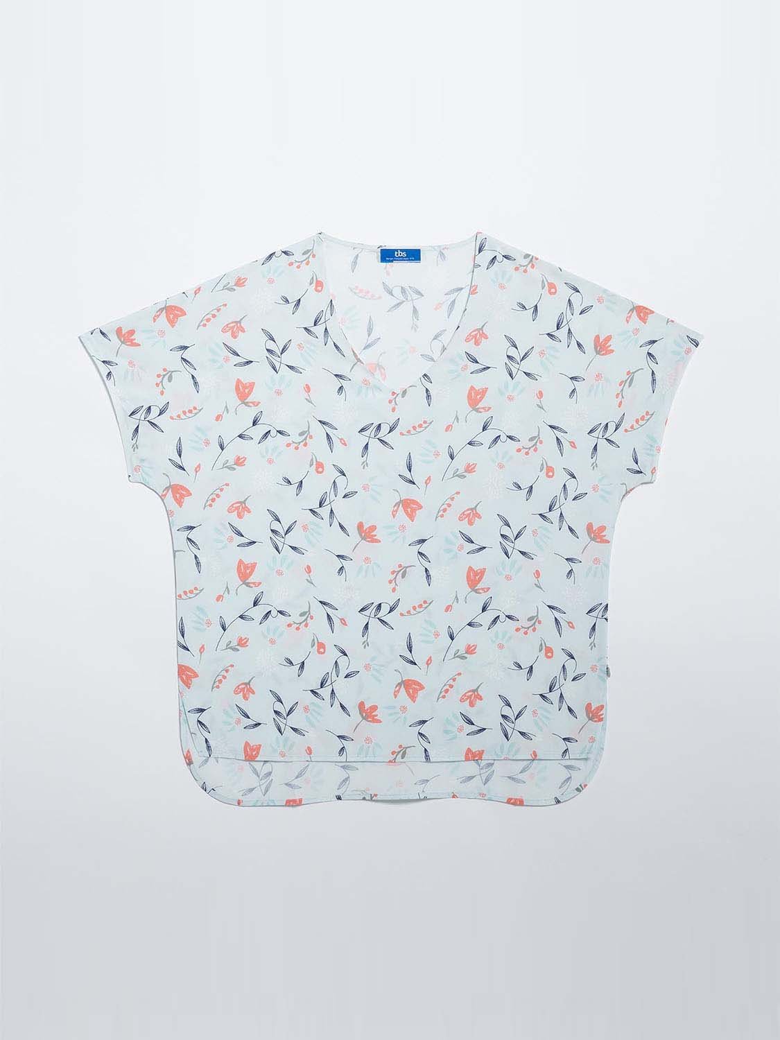 Blouse Femme A motif Bleu Clair