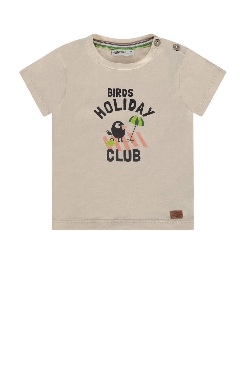 Babyface baby T-shirt met printopdruk ecru