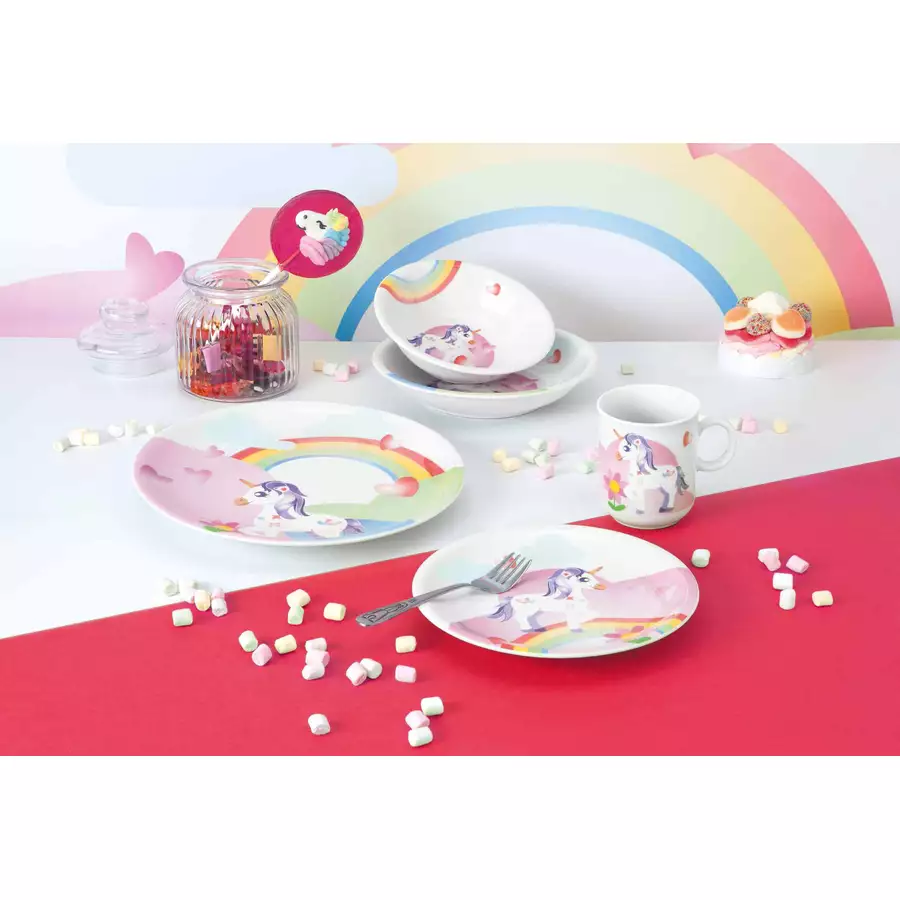 Seltmann Weiden Kindergeschirr Set Compact Mein kleines Einhorn bunt