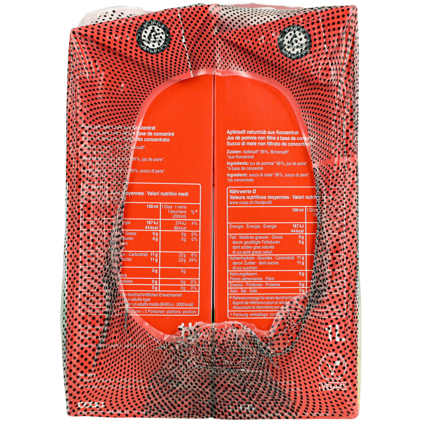 Apfelsaft naturtrüb 4x1l