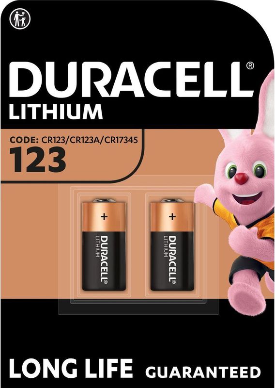 Duracell - High Power Lithium CR123A - Batterijen - 3 V - 2 stuks