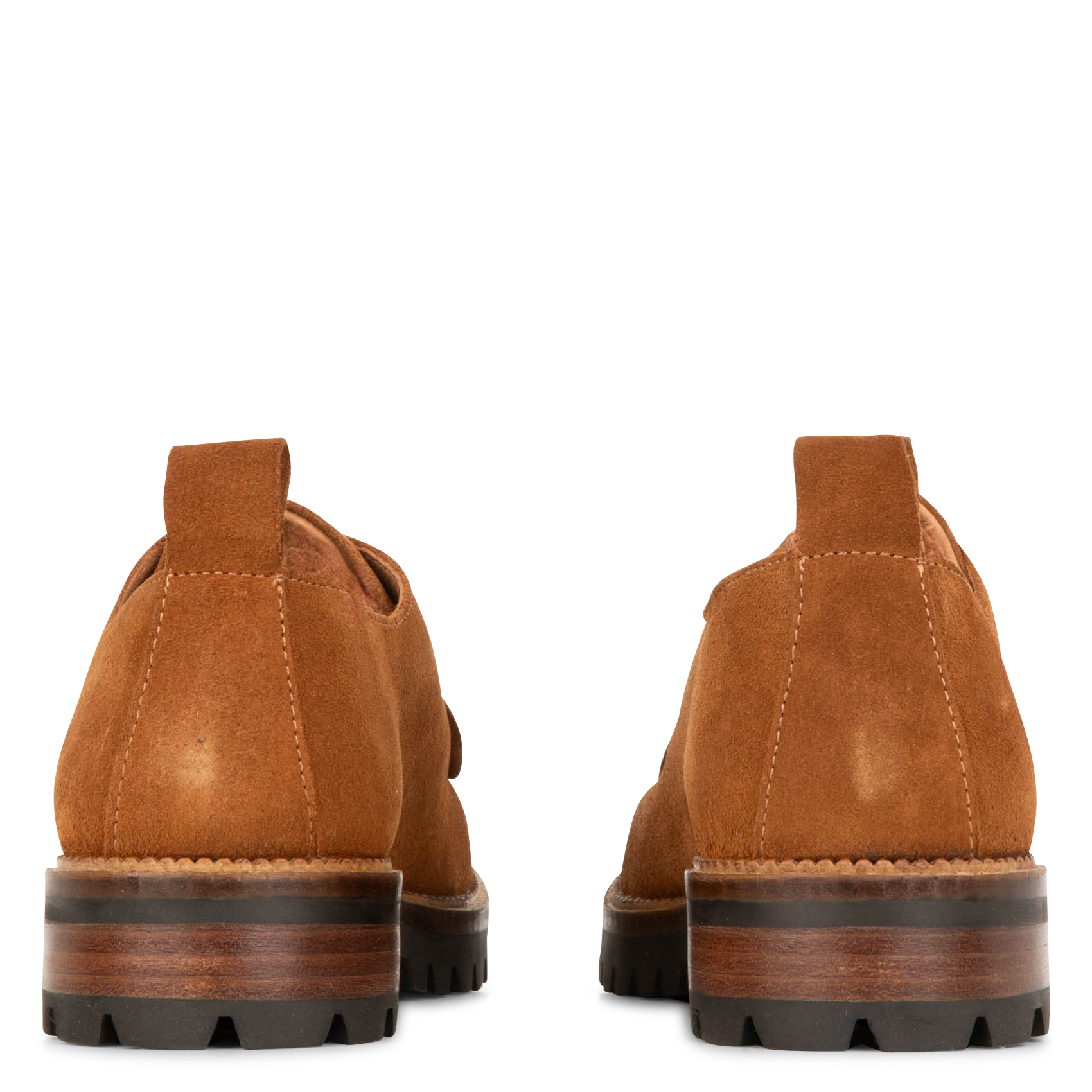 GEORGE - Derbies en cuir velours | Marron