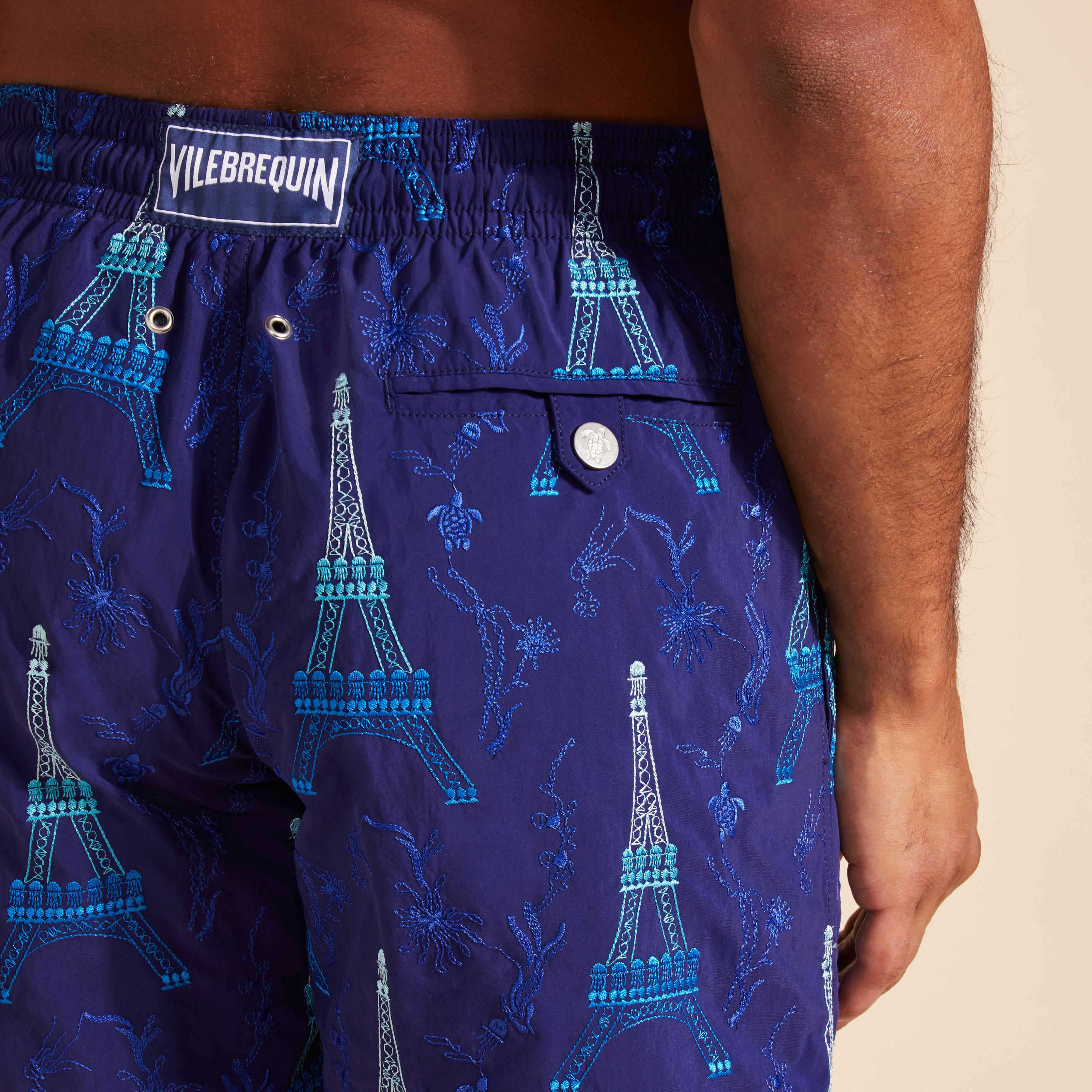 Maillot de Bain Homme Brodé Poulpe Eiffeil | Short de Bain Homme Vilebrequin